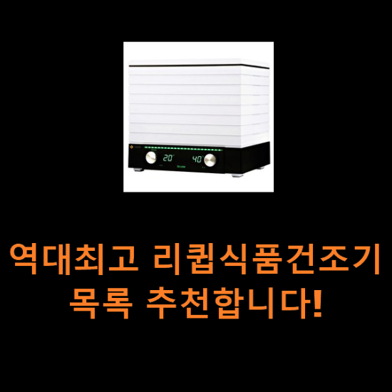 역대최고 리큅식품건조기 목록 추천합니다! 역대최고 리큅식품건조기 목록 추천합니다!