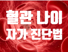  챌린지 54일차 혈관 나이 자가 진단법