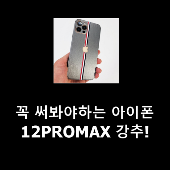 꼭 써봐야하는 아이폰12PROMAX 강추! 꼭 써봐야하는 아이폰12PROMAX 강추!