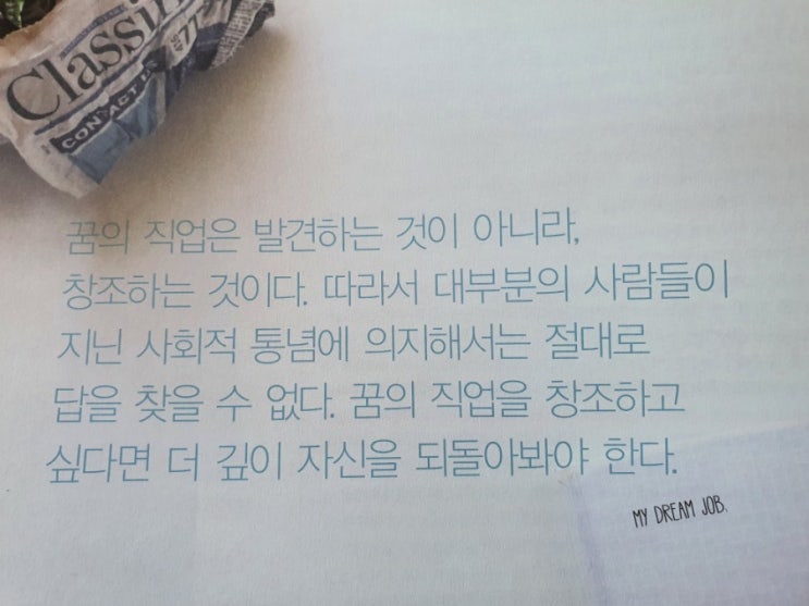 꿈의 직업을 창조하라 꿈의 직업을 창조하라