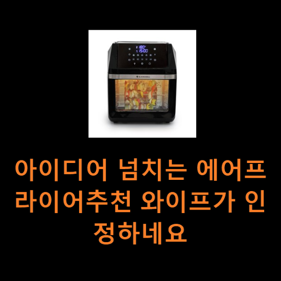 아이디어 넘치는 에어프라이어추천 와이프가 인정하네요 아이디어 넘치는 에어프라이어추천 와이프가 인정하네요
