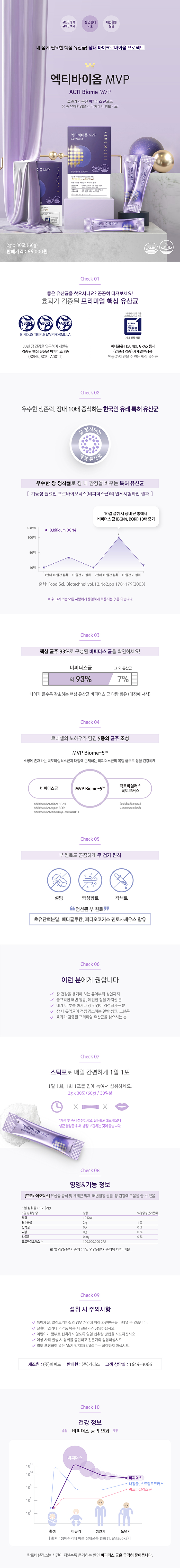  [르네셀] 엑티바이옴MVP/유산균