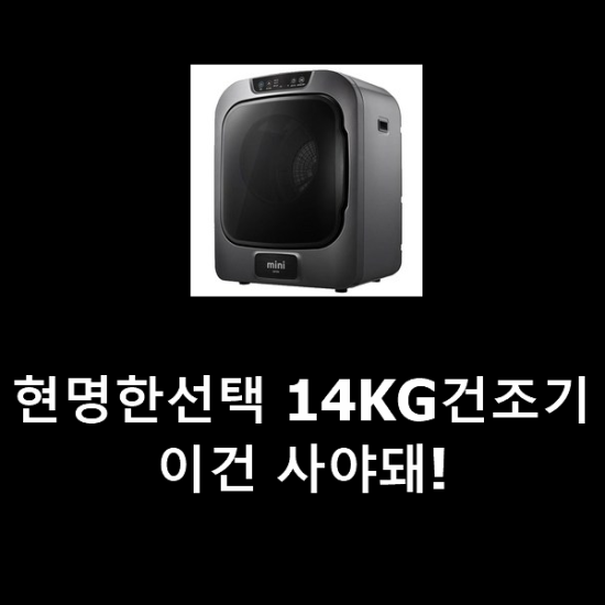 현명한선택 14KG건조기 이건 사야돼! 현명한선택 14KG건조기 이건 사야돼!