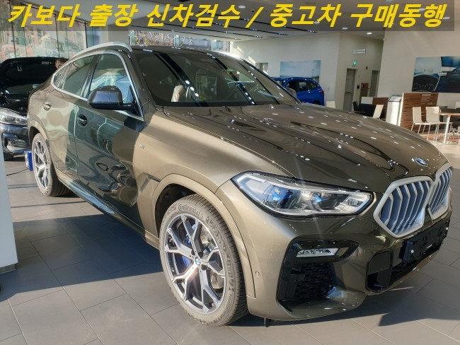 카보다-2021 BMW X6 xDrive40i 신차계약후 인수전 정비사 bmw전시장 출장신차검수대행 및 성동구 신차검수