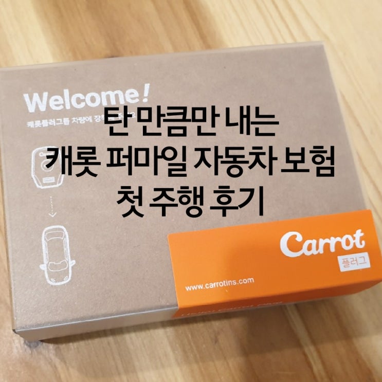  탄 만큼만 내는 캐롯 퍼마일자동차보험 첫 주행 후기