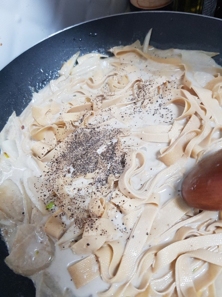 포두부로 만든 두유파스타