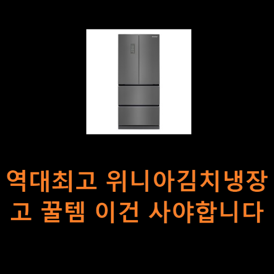 역대최고 위니아김치냉장고 꿀템 이건 사야합니다 역대최고 위니아김치냉장고 꿀템 이건 사야합니다