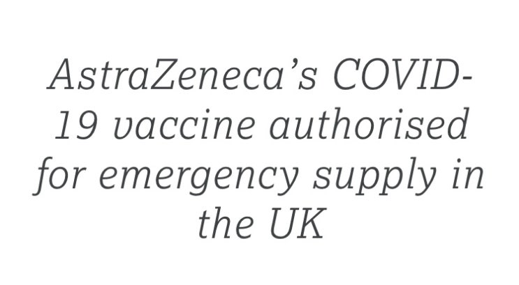 [Lancet] 아스트라제네카 백신 영국 긴급승인