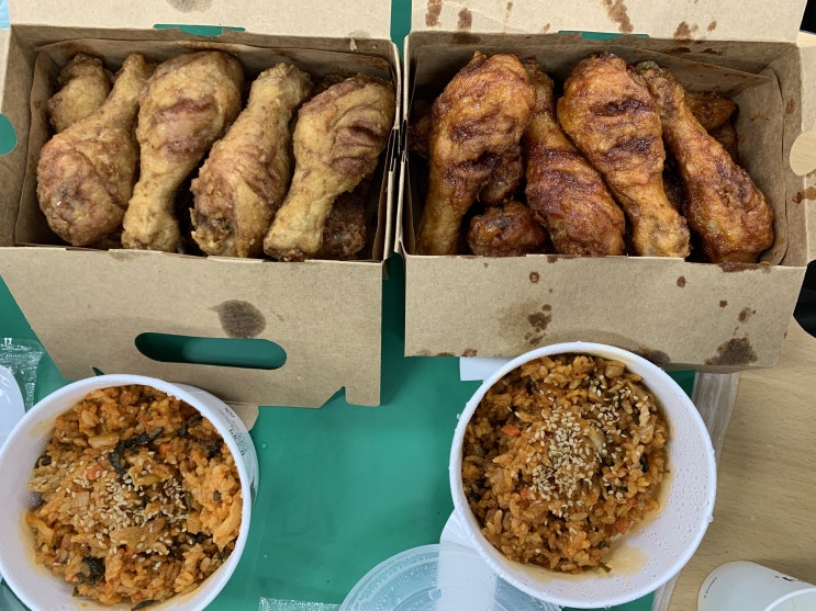  간만에 교촌 치킨~  오리지날, 레드콤보, 볶음밥