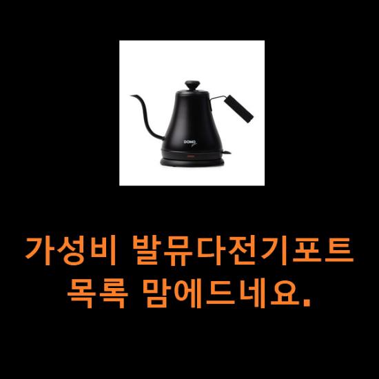 가성비 발뮤다전기포트 목록 맘에드네요.