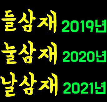  2021 삼재 띠 알아보자(날삼재)