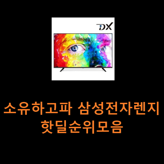 소유하고파 삼성전자렌지 핫딜순위모음