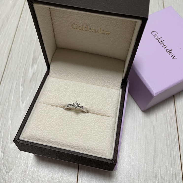  프로포즈 링 후기] 골든듀 웰리아 2부 (0.2ct)