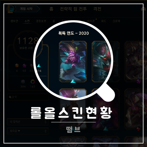  리그오브레전드 [롤] 올스킨 현황 및 현재까지 사용한 금액