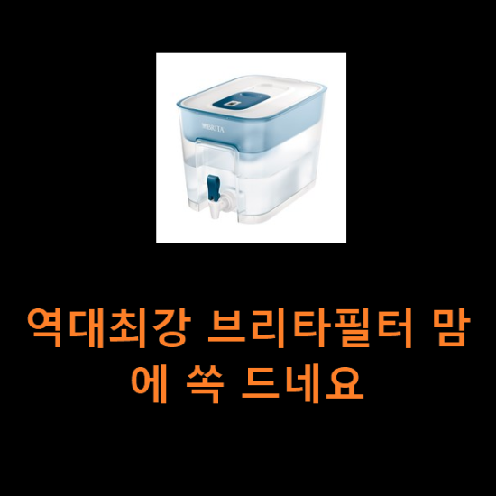 역대최강 브리타필터 맘에 쏙 드네요 역대최강 브리타필터 맘에 쏙 드네요