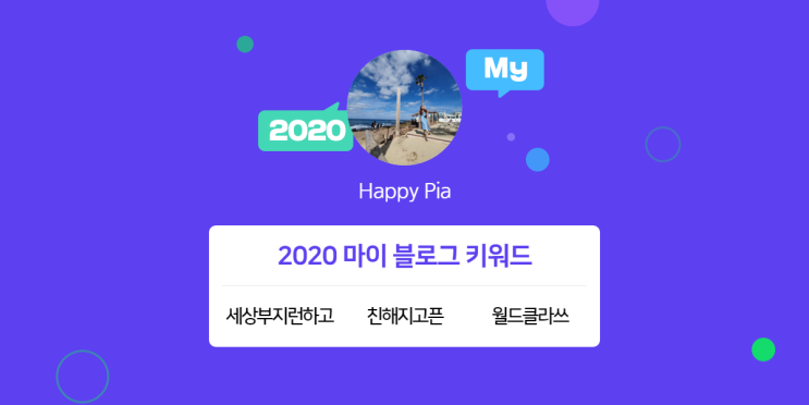  [2020 마이블로그 리포트] 한 눈에 보는 올해 내 블로그 데이터!