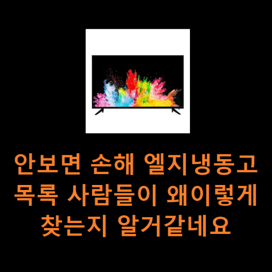 안보면 손해 엘지냉동고 목록 사람들이 왜이렇게 찾는지 알거같네요