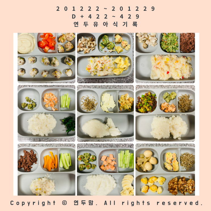 13개월 돌아기 유아식 식단 / D+422 ~ 429 기록 / 베이비클로 방수턱받이, 아기멸치볶음, 츄미토퍼, 밥전, 아기메추리알조림, 밥머핀, 아기시금치무침, 아기주먹밥 13개월 돌아기 유아식 식단 / D+422 ~ 429 기록 / 베이비클로 방수턱받이, 아기멸치볶음, 츄미토퍼, 밥전, 아기메추리알조림, 밥머핀, 아기시금치무침, 아기주먹밥