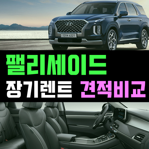  팰리세이드 장기렌트 무옵션 vs 풀옵션 견적 비교