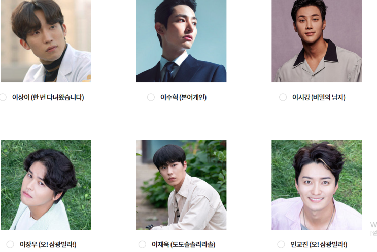 2020 kbs 연기대상 투표 후보 (인기상) 2020 kbs 연기대상 투표 후보 (인기상)