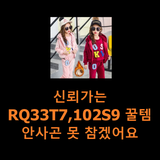 신뢰가는 RQ33T7,102S9 꿀템 안사곤 못 참겠어요