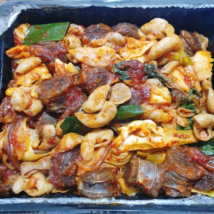  단지야채곱창 : 배달시켜 먹은 미아수유 야채곱창볶음 맛집