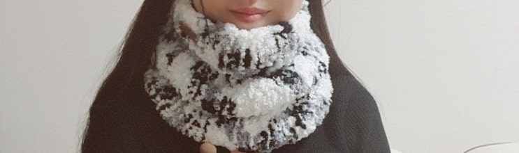  연말연시 겨울 집콕놀이 뜨개질 2탄 - 왕초보 초간단 넥워머