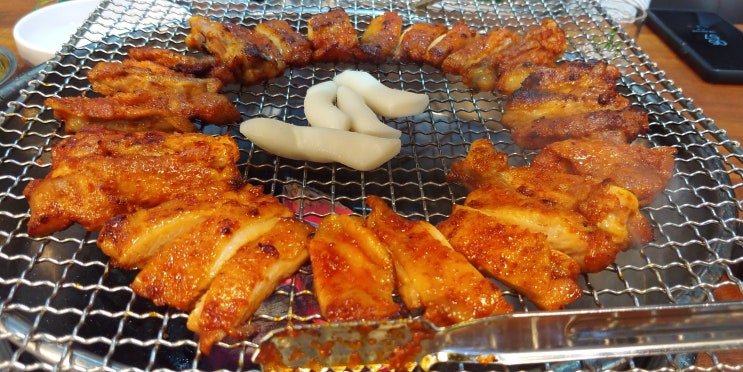  의정부 민락동 맛집 난닭 숯불 닭갈비 전문점, 숯불 닭갈비와 돼지겁데기