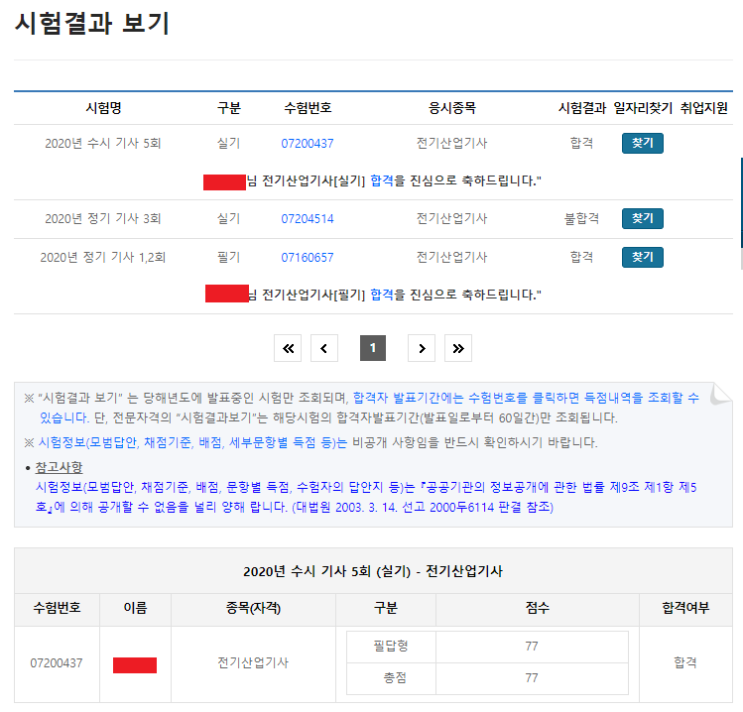  2020년의 마지막, 그리고 전기산업기사 5회 합격