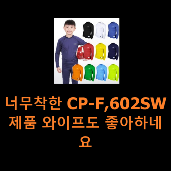 너무착한 CP-F,602SW 제품 와이프도 좋아하네요