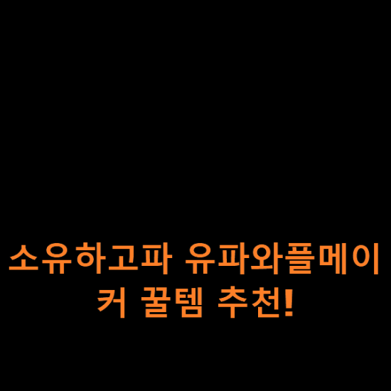 소유하고파 유파와플메이커 꿀템 추천! 소유하고파 유파와플메이커 꿀템 추천!