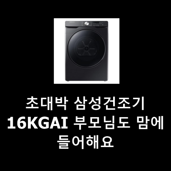 초대박 삼성건조기16KGAI 부모님도 맘에 들어해요 초대박 삼성건조기16KGAI 부모님도 맘에 들어해요