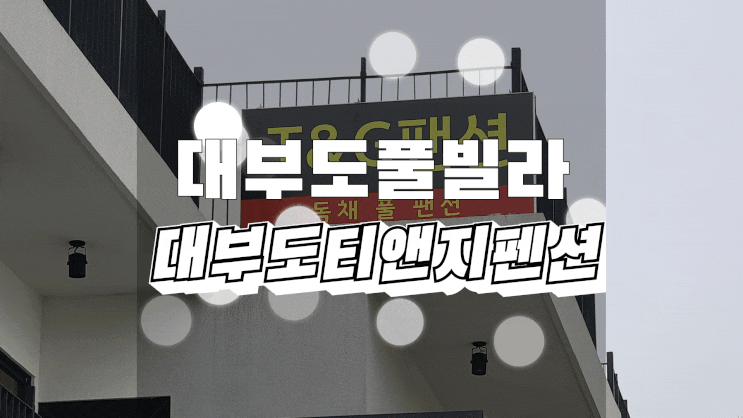  대부도풀빌라/대부도가족펜션 대부도티앤지펜션에서 온수풀 백배 즐기기!