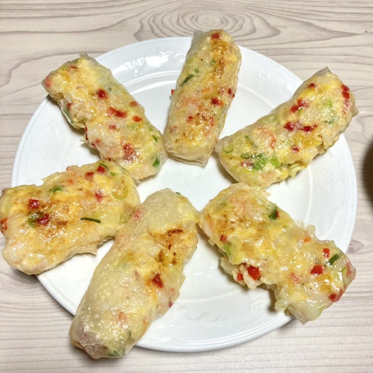  라이스페이퍼 요리 / 라이스페이퍼로 새우 짜조 만들기