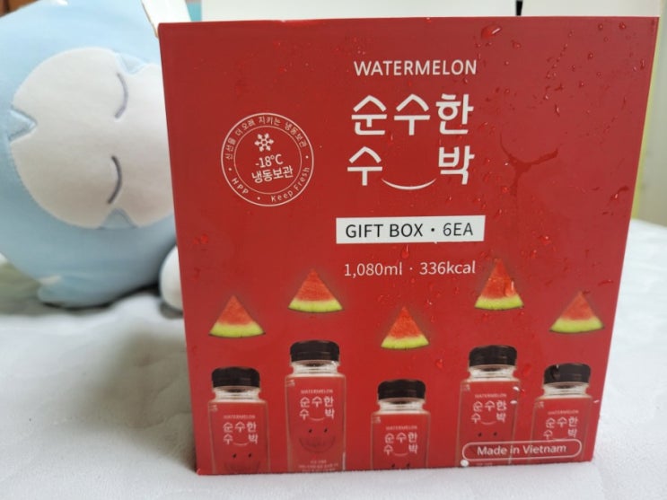  [다이어트간식] 100%수박 순수한수박 과일주스 후기