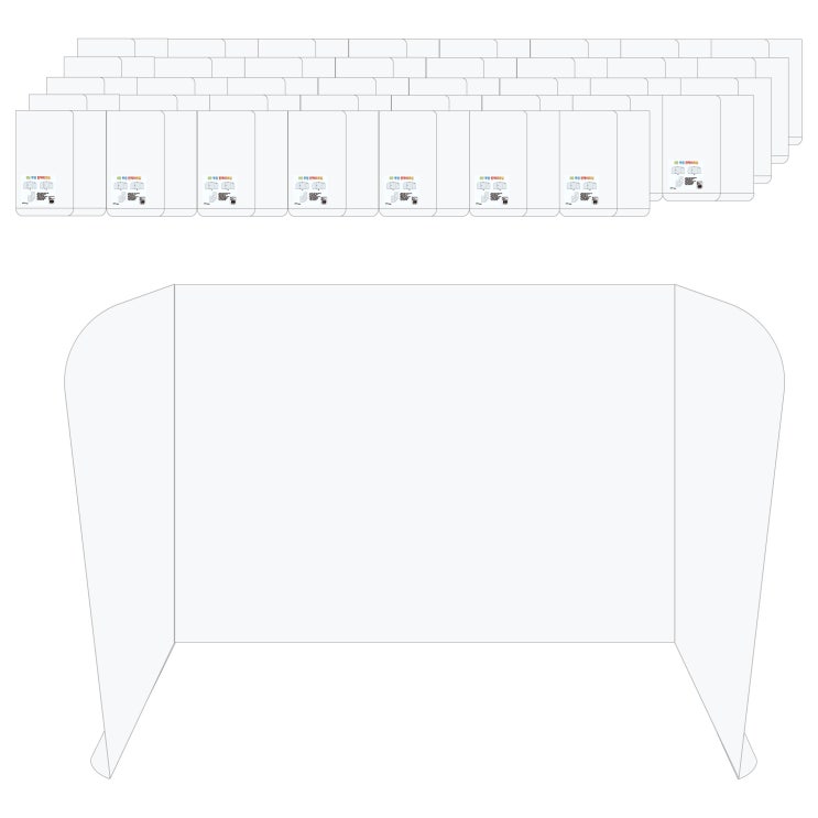 가성비 좋은 에코청운 3단 칸막이 화일 대형, 투명, 40개 추천합니다