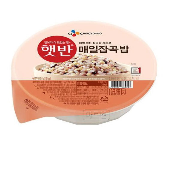 인기 급상승인 상세페이지참조 CJ햇반 매일 잡곡밥 210g x 12개입, 12개 좋아요