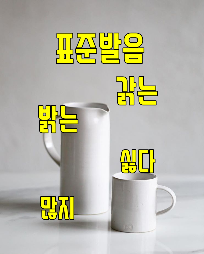  밟는, 갉는, 많지, 싫다 표준발음