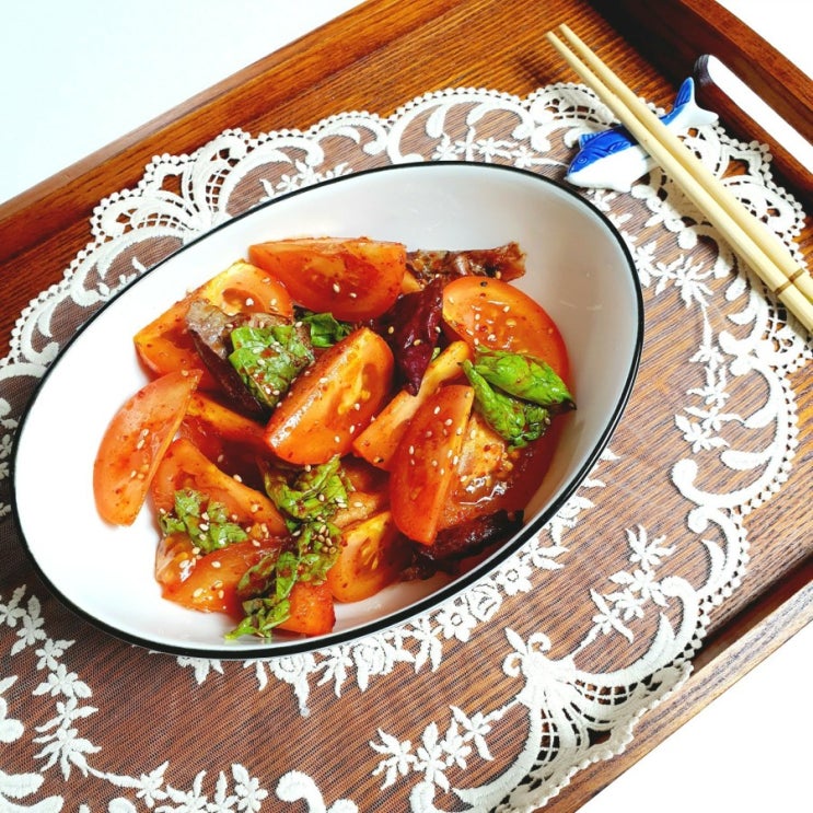  완숙찰토마토 보관법과 상큼한 토마토무침이  [서진웅의마리농장]