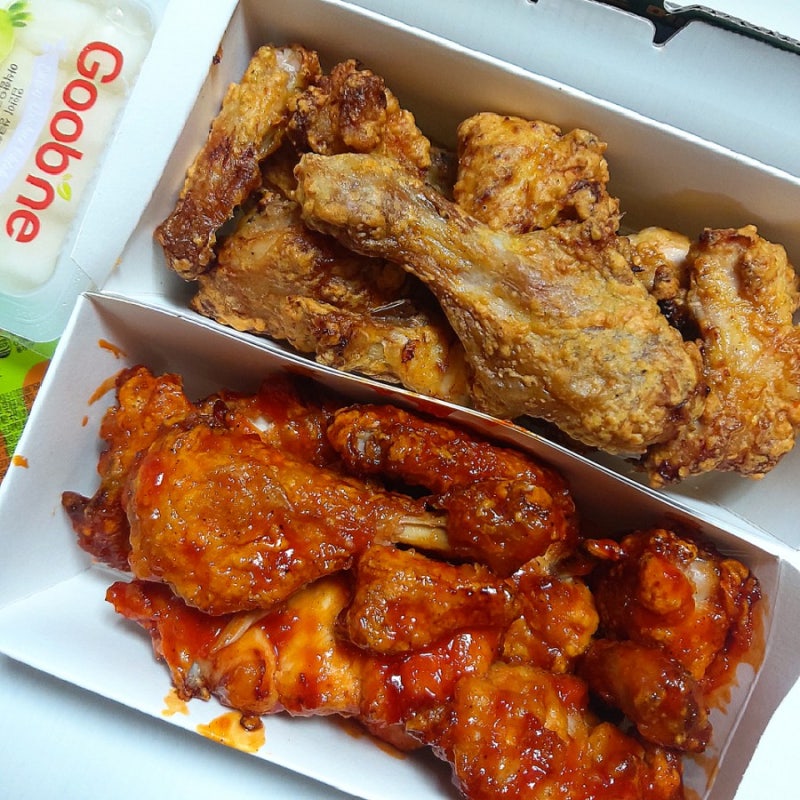[ 굽네치킨 ] 굽네 신메뉴 양념 히어로 반반 치킨 * 솔직 주의 리뷰 *