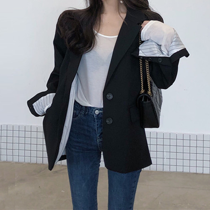 핵가성비 좋은 대박난박양 여성용 엠버 소매 배색 자켓 추천합니다 핵가성비 좋은 대박난박양 여성용 엠버 소매 배색 자켓 추천합니다