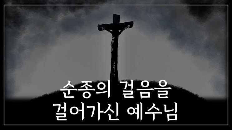  새일교회 | 순종의 걸음을 걸어가신 예수님