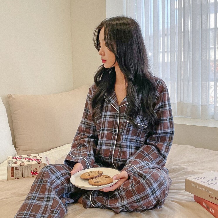 핵가성비 좋은 어나더디 브라우니체크 여성용 긴팔 잠옷세트 추천합니다 핵가성비 좋은 어나더디 브라우니체크 여성용 긴팔 잠옷세트 추천합니다