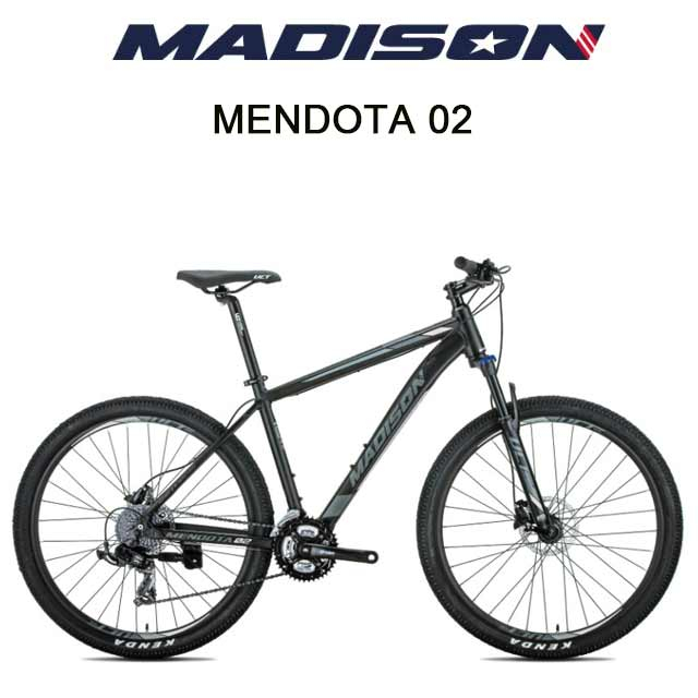 선호도 높은 (완조립) 2021 매디슨바이크 멘도타02 27.5인치 24단 유압디스크 브레이크 알루미늄 MTB 자전거, 16인치/스텔스 블랙/그레이 추천해요