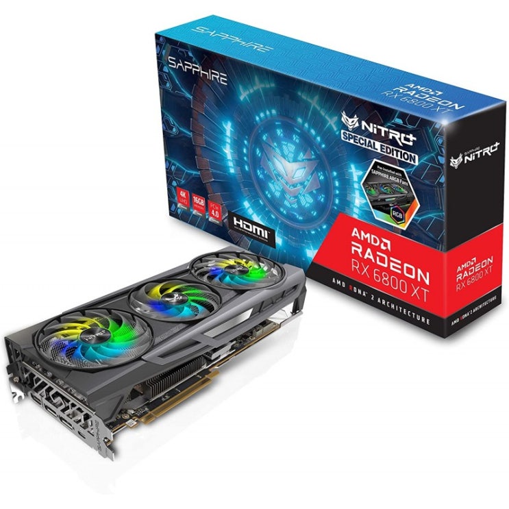 핵가성비 좋은 사파이어 11304-01-20G Nitro+AMD Radeon RX 6800 XT SE PCIe 4.0 게임 그래픽 카드(16GB GDDR6: Compute, 단일옵 핵가성비 좋은 사파이어 11304-01-20G Nitro+AMD Radeon RX 6800 XT SE PCIe 4.0 게임 그래픽 카드(16GB GDDR6: Compute, 단일옵