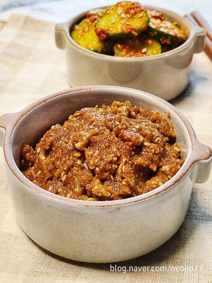 백종원만능된장 채소반찬 쉽게 만들기 오이무침이 맛나네