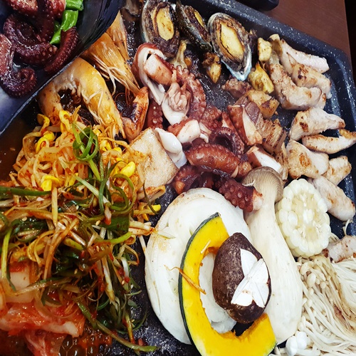  서귀포맛집 서귀포올레시장맛집 흑돼지해물삼합 추천해요