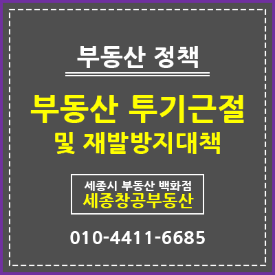  3·29대책, 부동산 투기근절 및 재발방지대책