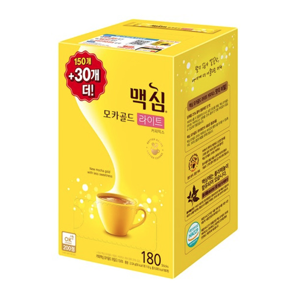 갓성비 좋은 맥심 모카골드 라이트 커피믹스, 11.8g, 180개 ··· 갓성비 좋은 맥심 모카골드 라이트 커피믹스, 11.8g, 180개 ···