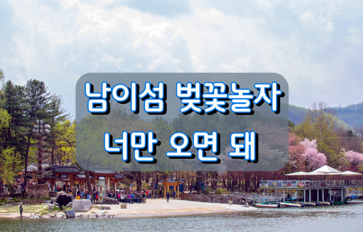 강원도 봄은 왔고, 너만 오면 돼, 남이섬 벗(友)꽃놀자 강원도 봄은 왔고, 너만 오면 돼, 남이섬 벗(友)꽃놀자